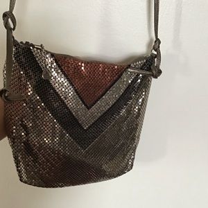 Faux chain metal bag